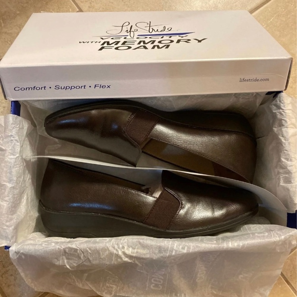 LifeStride Isabelle Women’s wedge loafer Sz 9